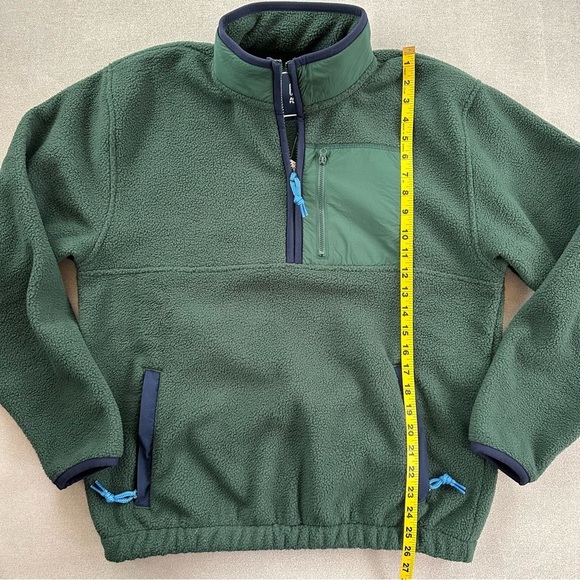 Gap Men’s Sherpa Half Zip Pullover Arctic Fleece. Size small. Green. NWT - Picture 8 of 11